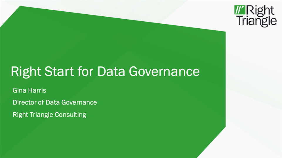 Right Start for Data Governance with Informatica